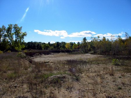 Northland Drive-In Theatre - Lot Is Excavated - Photo From Water Winter Wonderland